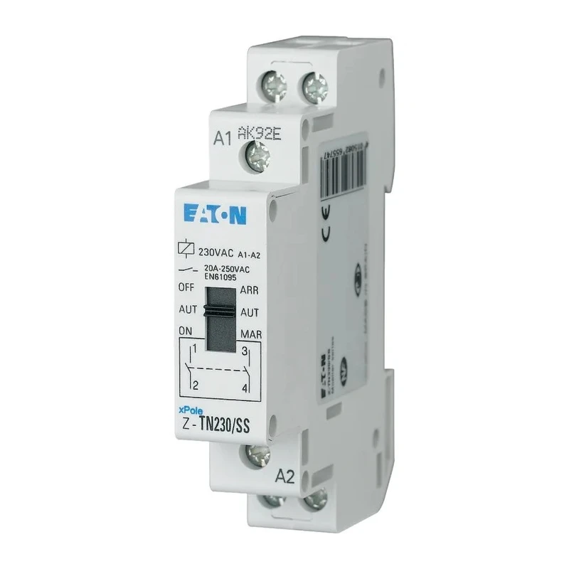 Eaton Monitoring Relay DPST Contact Configuration, DIN Rail Mount Type, Screw Terminals, 80mm×70mm×60mm 265574 Z-TN230/SS
