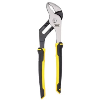Stanley Groove Joint Plier, 250mm Overall Length, Bi-Material Handle, Black Oxide Finish, Curved Jaw, VDE/1000V STHT0-74361
