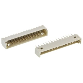 Molex PicoBlade Series Straight Through Hole PCB Header, 15 Contact, 1.25 mm Pitch, 1 Row, Shrouded 53047-1510