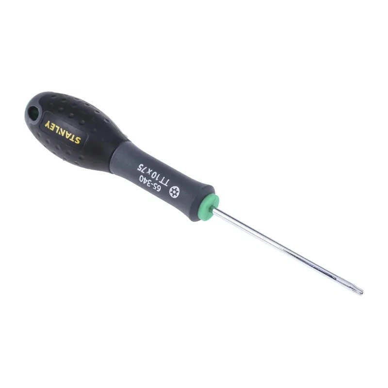 Stanley Standard Torx & Torx Plus Screwdriver T10 Tip 75 mm Blade Insulated Bi-Material Handle 0-65-340