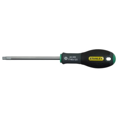 Stanley Standard Torx & Torx Plus Screwdriver T40 Tip 125 mm Blade, Insulated Bi-Material Handle Chrome Vanadium 0-65-399