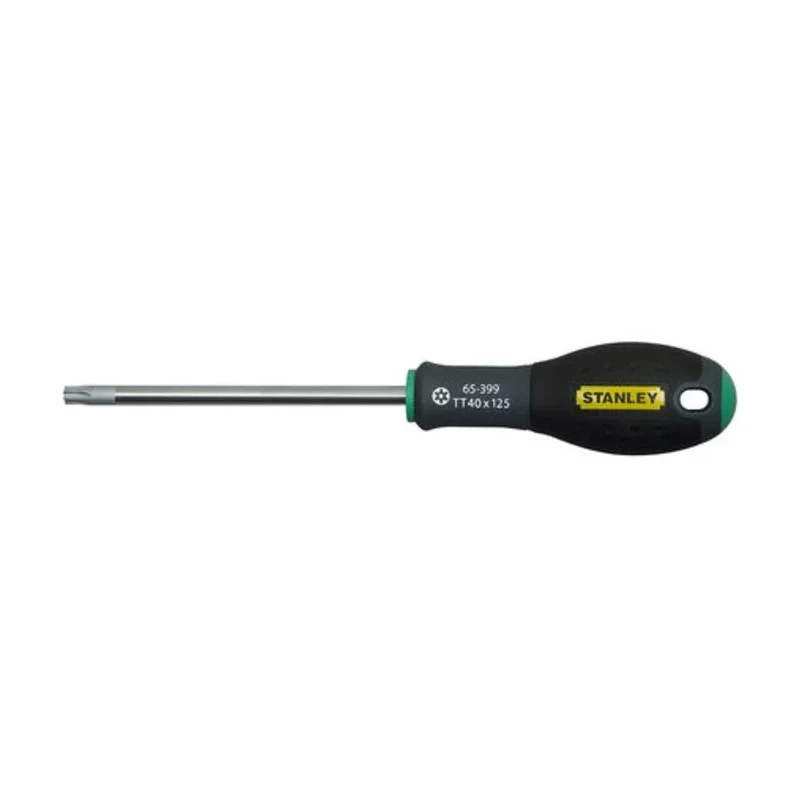 Stanley Standard Torx & Torx Plus Screwdriver T40 Tip 125 mm Blade, Insulated Bi-Material Handle Chrome Vanadium 0-65-399