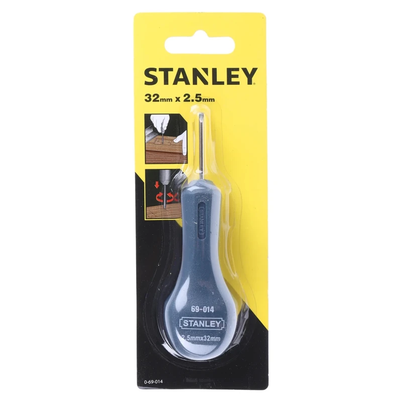Stanley Pin Punch with 3.2mm Shank, Hardened and Tempered Blade, Nickel Plated 0-69-014
