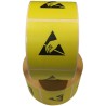RS PRO Yellow Paper Electrostatic Discharge (ESD) Self-Adhesive Warning Label 25 mm x 25 mm 125-2362