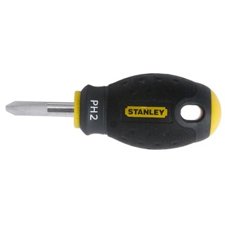 Stanley Stubby Screwdriver PH2 Tip 30mm Steel Blade 0-65-407