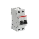 ABB System Pro M Compact S200M Miniature Circuit Breaker, 2-Pole, 1A, Type C, 440V AC, 125V DC 2CDS272001R0014 S202M-C1