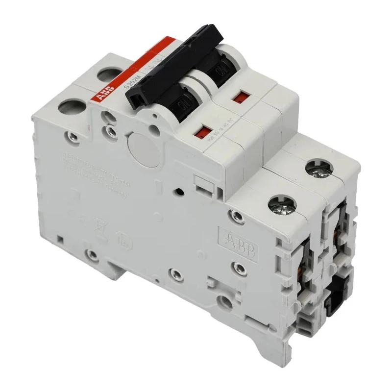 ABB System Pro M Compact S200M Miniature Circuit Breaker, 2-Pole, 1A, Type C, 440V AC, 125V DC 2CDS272001R0014 S202M-C1