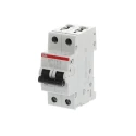 ABB System Pro M Compact S200M Miniature Circuit Breaker, 2-Pole, 1A, Type C, 440V AC, 125V DC 2CDS272001R0014 S202M-C1