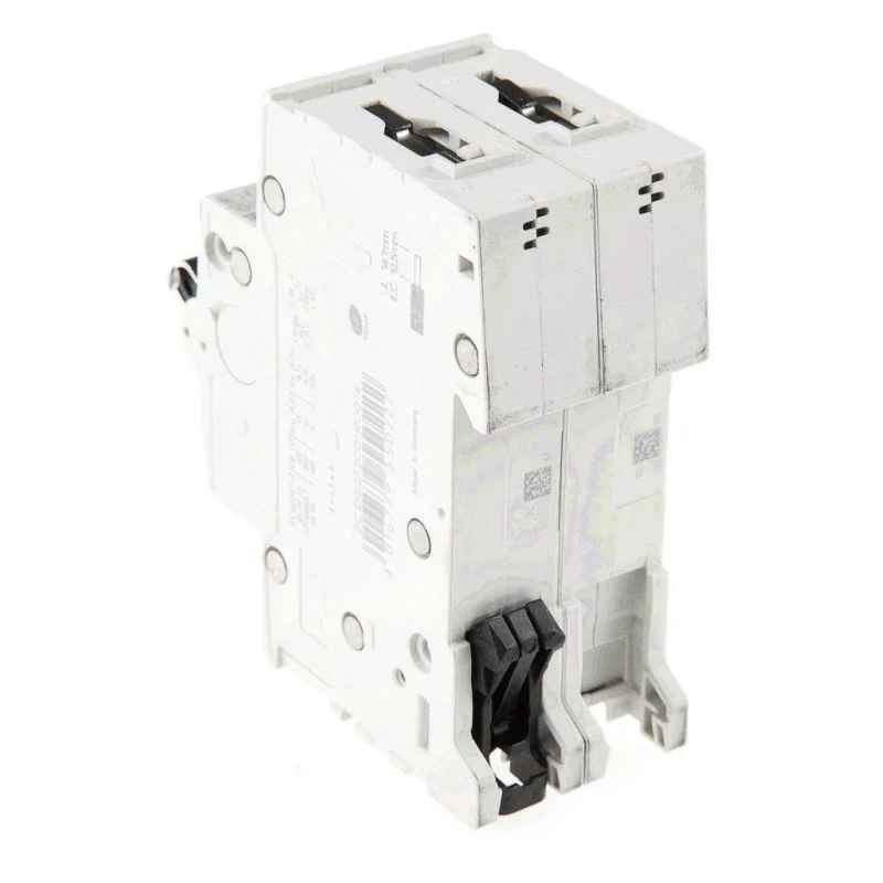 ABB System Pro M Compact S200M Miniature Circuit Breaker, 2-Pole, 1A, Type C, 440V AC, 125V DC 2CDS272001R0014 S202M-C1