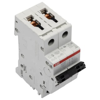 ABB System Pro M Compact 2-Pole Miniature Circuit Breaker 500mA Type C 440V AC 125V DC 10kA 2CDS272001R0984 S202M-C0,5