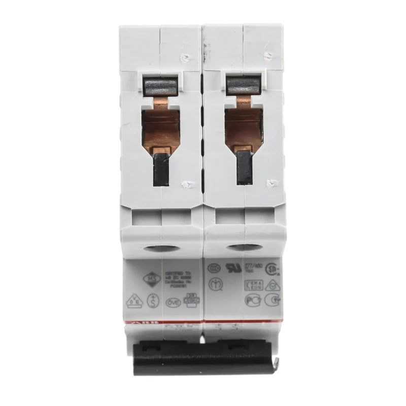 ABB System Pro M Compact 2-Pole Miniature Circuit Breaker 500mA Type C 440V AC 125V DC 10kA 2CDS272001R0984 S202M-C0,5