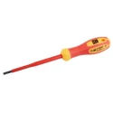 RS PRO Insulated Screwdriver 100 mm Blade VDE 1000V Approved Ergonomic Handle Chrome Vanadium Steel 190mm Overall 125-3080