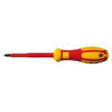 RS PRO Insulated Screwdriver with PH2 Tip, 100 mm Blade, VDE 1000V Approved, 210 mm Overall Length 125-3085