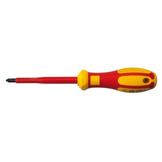 RS PRO Insulated Screwdriver with PH2 Tip, 100 mm Blade, VDE 1000V Approved, 210 mm Overall Length 125-3085