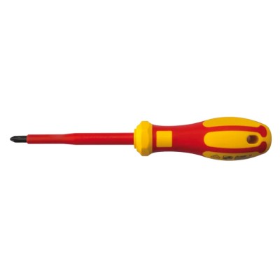 RS PRO Insulated Screwdriver with PH2 Tip, 100 mm Blade, VDE 1000V Approved, 210 mm Overall Length 125-3085