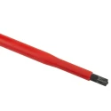 RS PRO Insulated Screwdriver with Tip, 80 mm Chrome Vanadium Molybdenum Steel Blade, Plastic Handle, VDE/1000V MOD2