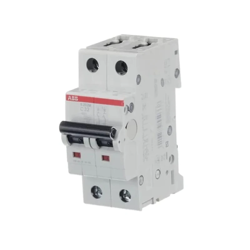 ABB System Pro M Compact S200M Miniature Circuit Breaker, 32A, 2 Poles, Type C, 440V AC, 125V DC 2CDS272001R0324 S202M-C32