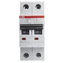 ABB System Pro M Compact S200M Miniature Circuit Breaker, 2-Pole, 6A, Type C, 440V AC, 125V DC, 10 2CDS272001R0064 S202M-C6