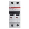 ABB System Pro M Compact S200M Miniature Circuit Breaker, 2-Pole, 6A, Type C, 440V AC, 125V DC, 10 2CDS272001R0064 S202M-C6