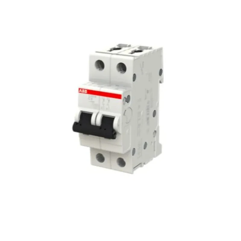 ABB System Pro M Compact S200M Miniature Circuit Breaker, 2-Pole, 6A, Type C, 440V AC, 125V DC, 10 2CDS272001R0064 S202M-C6