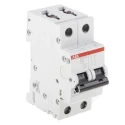 ABB System Pro M Compact S200M Miniature Circuit Breaker, 2-Pole, 6A, Type C, 440V AC, 125V DC, 10 2CDS272001R0064 S202M-C6