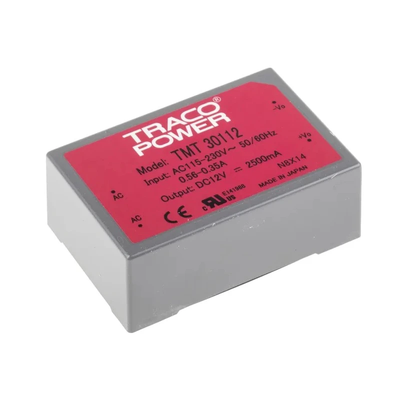 TRACOPOWER Switching Power Supply 12V 30W PCB Mount 85-264V AC Input TMT 30112