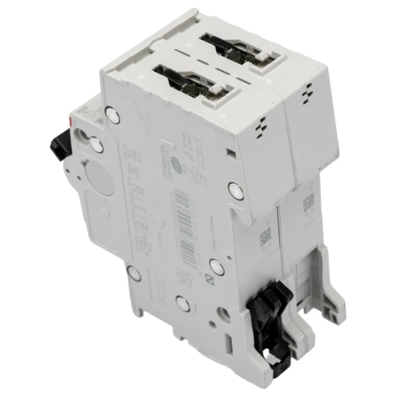 ABB System Pro M Compact S200M Miniature Circuit Breaker 2-Pole 20A Type B 440V AC 125V DC 10 kA 2CDS272001R0205 S202M-B20