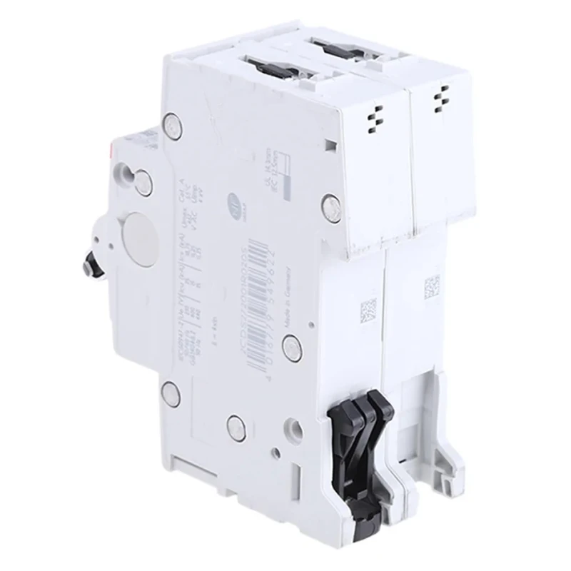 ABB System Pro M Compact S200M Miniature Circuit Breaker 2-Pole 20A Type B 440V AC 125V DC 10 kA 2CDS272001R0205 S202M-B20