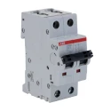 ABB System Pro M Compact 2-Pole Miniature Circuit Breaker, 63A, Type C, 440V AC, 125V DC, 10 kA 2CDS272001R0634 S202M-C63
