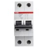 ABB Miniature Circuit Breaker, System Pro M Compact S200M, 2-Pole, 10A, Type C, 440V AC, 125V DC 2CDS272001R0104 S202M-C10