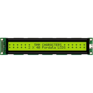 Fordata FC Alphanumeric LED LCD Alphanumeric Display 2 x 40 Characters FC4002B00-FHYYBW-51SE