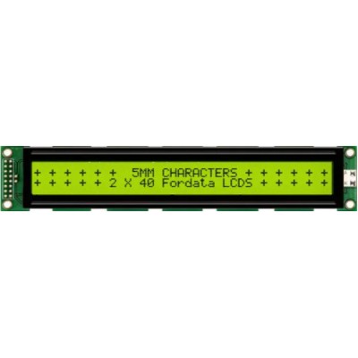 Fordata FC Alphanumeric LED LCD Alphanumeric Display 2 x 40 Characters FC4002B00-FHYYBW-51SE