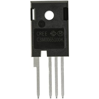 Wolfspeed Silicon Carbide Power N-Channel MOSFET 35 A Continuous Drain Current 1 kV Voltage 4-Pin TO-247 Package C3M0065100K