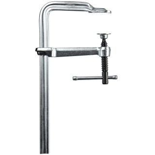 Bessey 300 mm x 140 mm Steel Chrome F Clamp with 5 kN Clamping Force GS30K