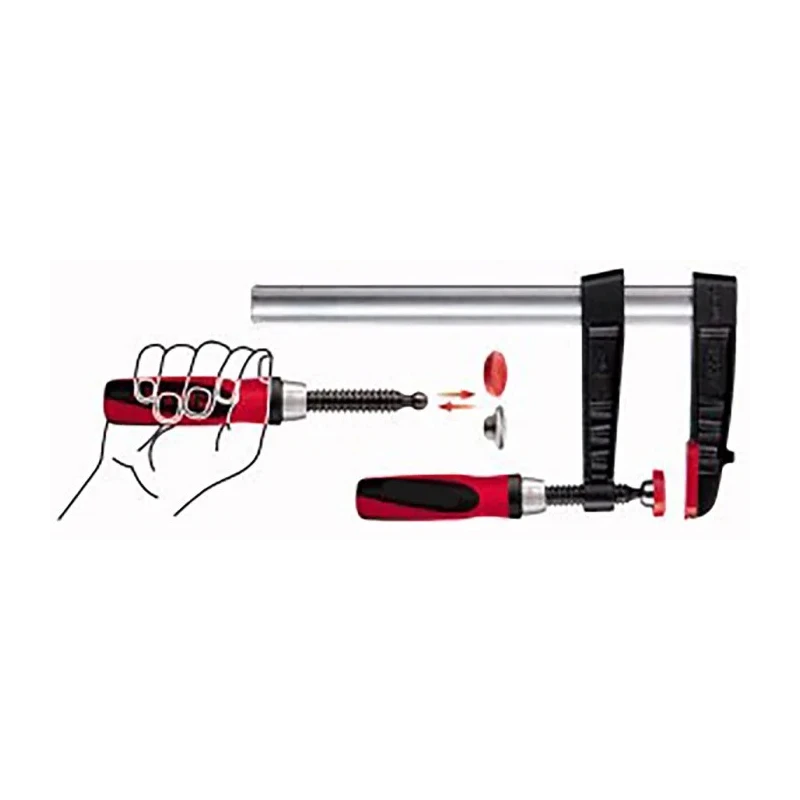 Bessey Black 100 mm x 50 mm F Clamp with 6000 N Clamping Force TG10-2K