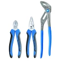 Gedore 3-Piece Plier Set Combination Pliers, Cutters, Water Pump Pliers S 8393
