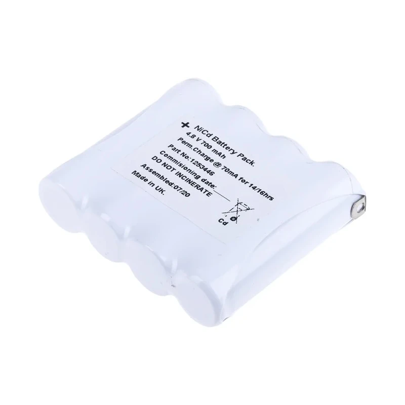 RS PRO 4.8 V NiCd Rechargeable Battery Pack 700 mAh 4-Cell Industrial Battery Pack 125-3446