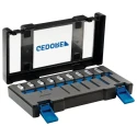 Gedore Hex Screwdriver Bit Set Steel 9 Pieces Sizes 5 to 14 Hex IN 19-009