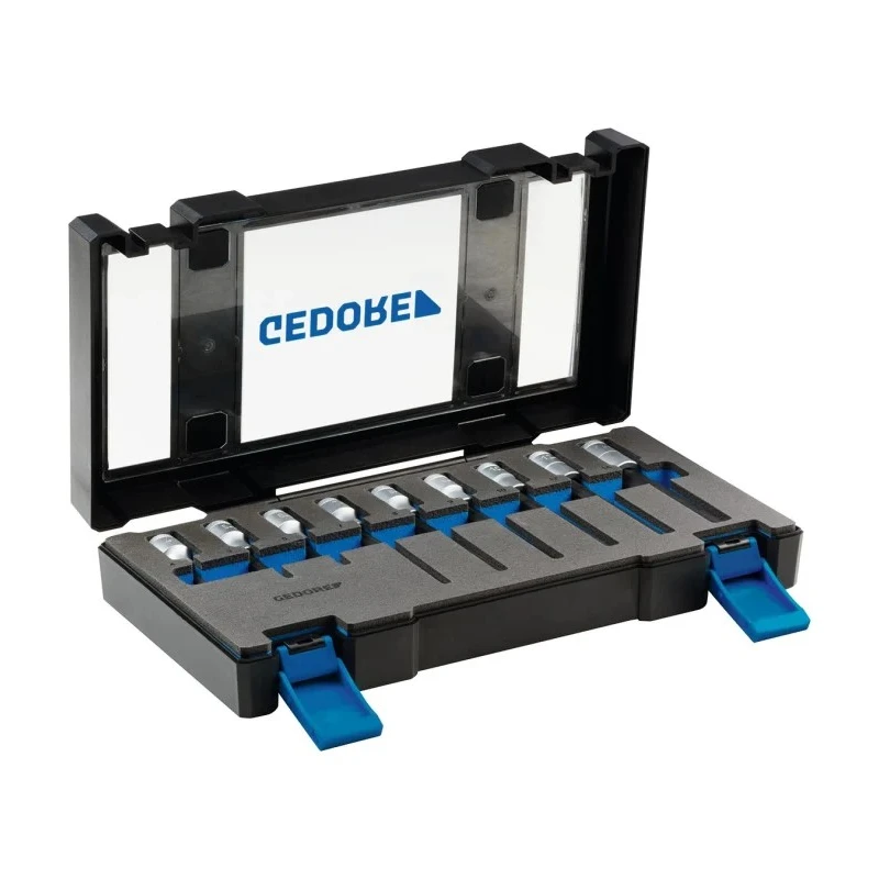 Gedore Hex Screwdriver Bit Set Steel 9 Pieces Sizes 5 to 14 Hex IN 19-009