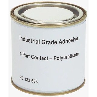 RS PRO Anglo 3353 Transparent Liquid Contact Adhesive 250 ml United Kingdom 65°C Operating Temperature 48h Cure Time 132-633
