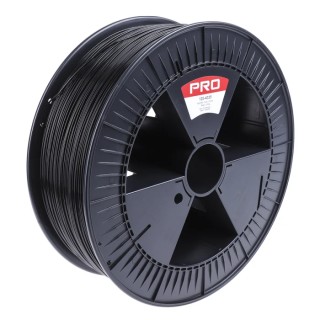 RS PRO 1.75 mm Black PLA 3D Printer Filament, 2.3 kg, Fused Deposition Modelling, 180-210°C 125-4335