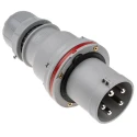 Scame Optima IP44 Red Cable Mount 3P+N+PE Straight Industrial Power Connector 63A 415V IP44 Italy 
