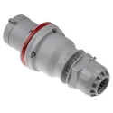 Scame Optima IP44 Red Cable Mount 3P+N+PE Straight Industrial Power Connector 63A 415V IP44 Italy 
