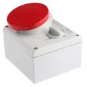 Scame Switchable Industrial Interlock Socket 3+N+E 32A 400V IP44 Red Thermoplastic Rubber 136x132x125mm IP44