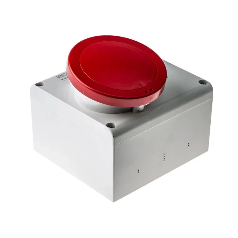 Scame Switchable Industrial Interlock Socket 3+N+E 32A 400V IP44 Red Thermoplastic Rubber 136x132x125mm IP44