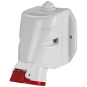 Scame Wall Mount Industrial Power Connector 16A 415V IP44 Red 3P+N+PE OPTIMA-TOP IP44