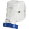 Scame Wall Mount Industrial Power Connector 230V 63A IP44 Blue Angled Socket 2P+PE OPTIMA-TOP IP44