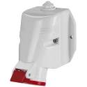 Scame Wall Mount Industrial Power Connector 3P+N+PE Thermoplastic 63A 415V IP67 Red OPTIMA-TOP 