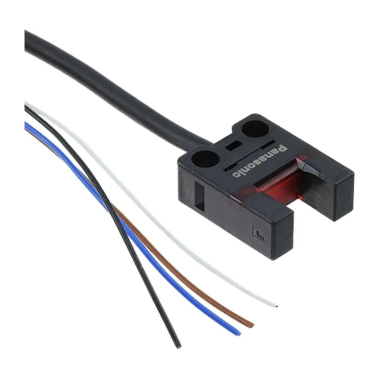 Panasonic Through Beam Photoelectric Sensor, Fork Style, 6 mm Detection Range, NPN Output, IP64, 24V DC PM-U25-R