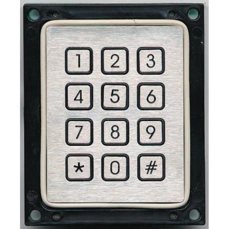 APEM Stainless Steel Keypad 12 Key IP65 Sealed 4x3 Layout 